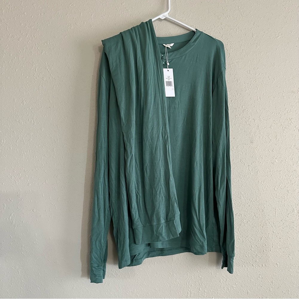 Eberjey Green Henry TENCEL™ Modal Long PJ Set